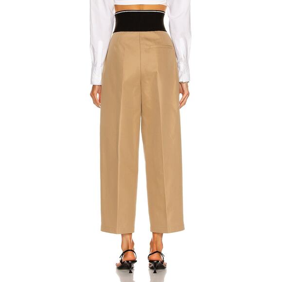 Alexander Wang High Waist Logo Carrot Pant in Chino Khaki size 0 - Picture 7 of 10